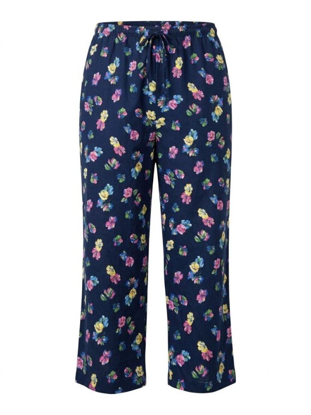 NWT Unbranded Pull On Pajama Pants Sz XL Blue Floral Lounge Sleepwear PJ LN92309